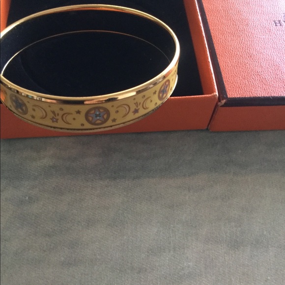 Hermes Jewelry - Hermes Enamel moon & Star bangle